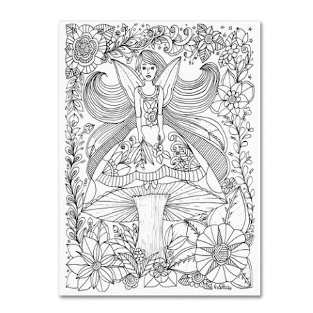 KCDoodleArt 'Fairies And Woodland Creatures 24' Canvas Art,14x19